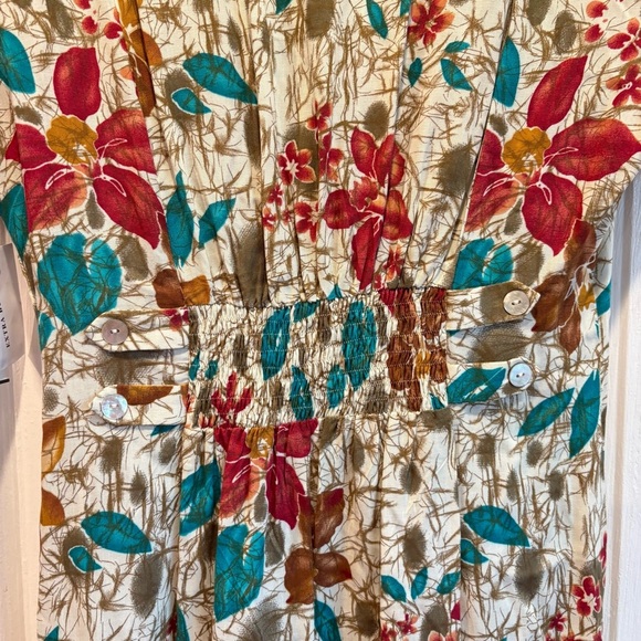 Vintage NWT JBS Floral Button Up Maxi Dress - Size 12 - Picture 5 of 9